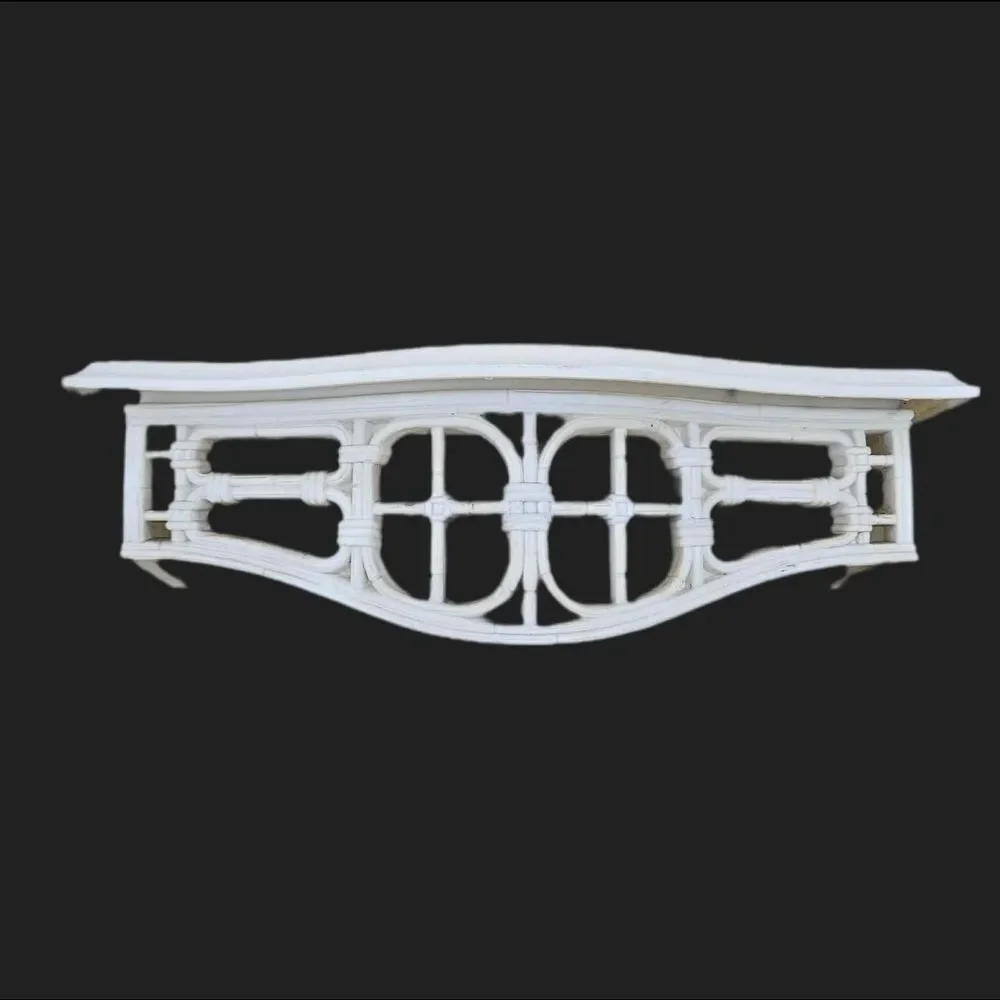 80s cottagecore boho off white plastic shelf